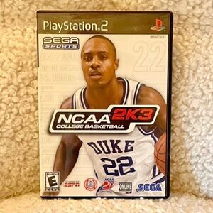 PS2 Sega Sports NCAA 2K3 College Basketball Playstation 2 Video Game